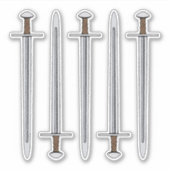 Medieval Norman Sword Sticker (Voorkant)