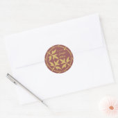 Medieval ornament Bookplate Ex Libris CC0086 Ronde Sticker (Envelop)