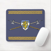 Medieval Poleaxen en Shield Muismat (Met muis)