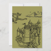 Medieval Princess Last Quest Bachelorette Kaart (Achterkant)