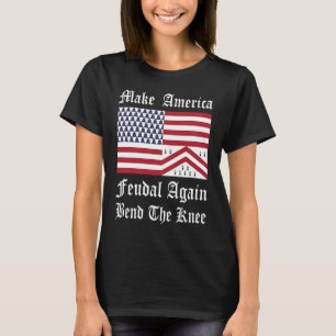 Medieval Red White Blue Heraldic America T-shirt