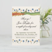 Medieval Ren Faire  dragon Invitation Kaart (Staand voorkant)