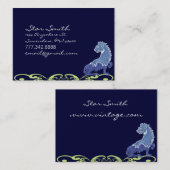 Medieval Renaissance  Blauwe Lion Visitekaartje (Voorkant / Achterkant)