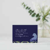 Medieval Renaissance  Blauwe Lion Visitekaartje (Staand voorkant)