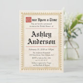 Medieval Renaissance Bridal Shower Kaart (Staand voorkant)