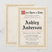 Medieval Renaissance Bridal Shower Kaart (Voorkant / Achterkant)