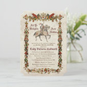 Medieval Renaissance Bridal Shower Kaart (Staand voorkant)