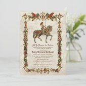 Medieval Renaissance Bridal Shower Kaart (Staand voorkant)