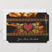 Médiéval Renaissance Nuages Mariages Invitations (Devant)