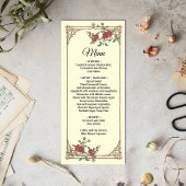 Medieval-Romantic met Wooden Lijst Weddenschap Menu