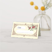 Medieval Romantic Wedding Folded Place Card (Voorkant)