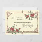 Medieval Romantic Wedding Save the Date Kaart (Achterkant)