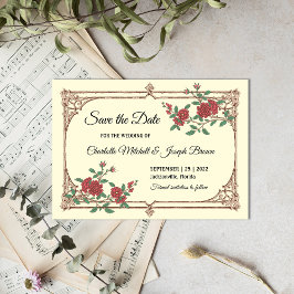 Medieval Romantic Wedding Save the Date Kaart