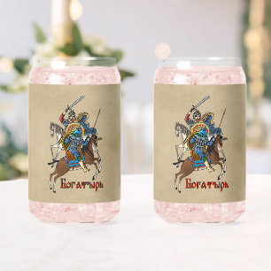 Medieval Russian Bogatyr Blikvorm Glas