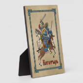 Medieval Russian Bogatyr Fotoplaat (Zijkant)