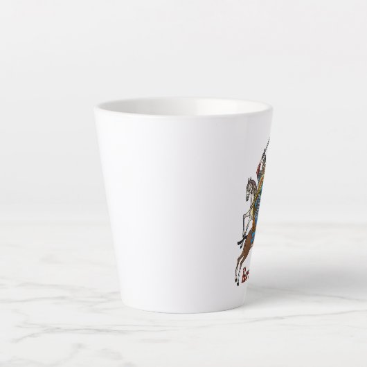 Medieval Russian Bogatyr Latte Mok (Voorkant)