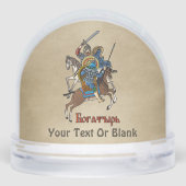 Medieval Russian Bogatyr Sneeuwbol (Achterkant)