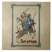 Medieval Russian Bogatyr Tegeltje (Voorkant)