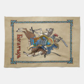 Medieval Russian Bogatyr Theedoek (Horizontaal)