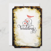 Medieval Rustisch Koraal Verbrandend Gebied Kaart (Achterkant)