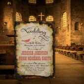 Medieval Rustisch Koraal Verbrandend Gebied Kaart