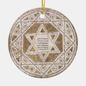 Medieval Star van David Keramisch Ornament (Voorkant)