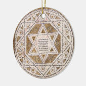 Medieval Star van David Keramisch Ornament (Links)