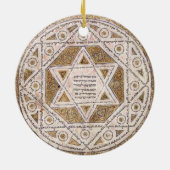 Medieval Star van David Keramisch Ornament (Achterkant)
