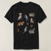 Medieval Sticker kattengroep T-shirt (Design voorkant)