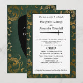 Medieval Sword Elegant Tabletop Gamer Wedding Kaart (Voorkant / Achterkant)