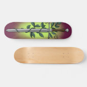 Medieval Sword & Vine  Skateboard (Horizontaal)