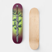 Medieval Sword & Vine  Skateboard (Voorkant)