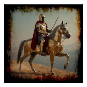 Medieval Templar Knight Perfect Poster (Voorkant)