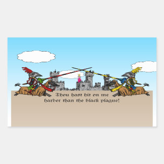 Medieval Times - Liefde-verklaring Rechthoekige Sticker