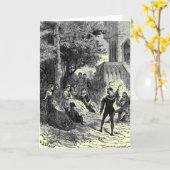 Medieval Times Wenskaart Kaart (Gele Bloem)