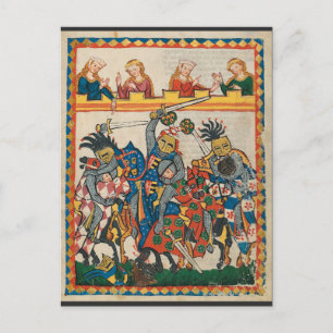 Medieval Tournament, 14e eeuw Briefkaart