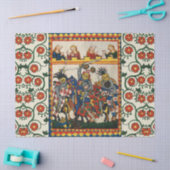 MEDIEVAL TOURNAMENT, BESTRIJDING VAN KNIGHTS, DAMS TISSUEPAPIER (Craft)