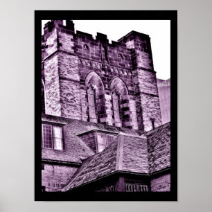 Medieval Tower in Paars Poster