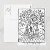 Medieval Tree of Sciences Briefkaart (Voorkant / Achterkant)