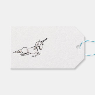 Medieval unicorn en mille vlooiencadeau label cadeaulabel