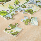 MEDIEVAL UNICORN HERD, HORSES, STALLION Fantasy Legpuzzel (Zijkant)