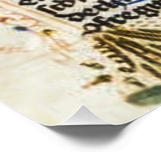 Medieval verlicht manuscript perfect poster (Hoek)