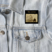 Medieval Vierkante Button 5,1 Cm (In situ)