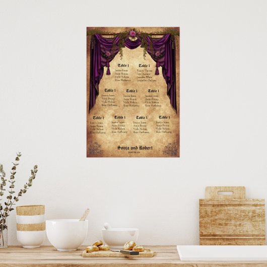 Medieval Weddenschappen Poster (Keuken)