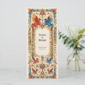 Medieval Wedding, Ancient Manuscript Menu (Staand voorkant)