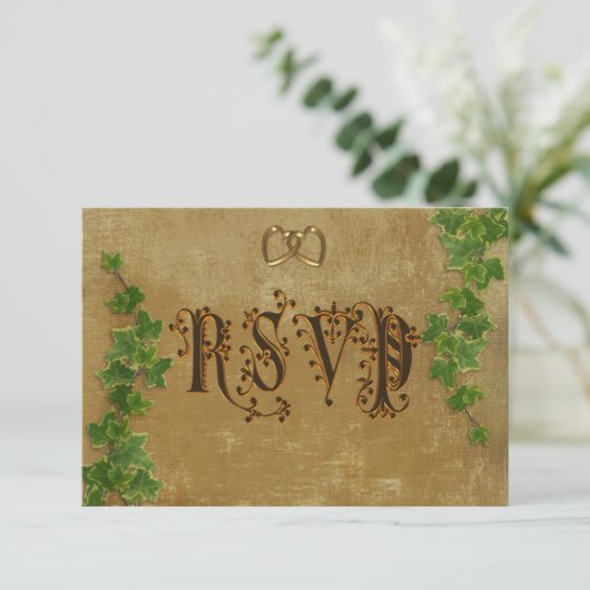 Medieval Wedding Invitation RSVP (Staand voorkant)