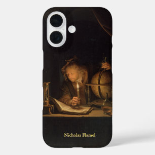 Medieval wetenschapper met naam iPhone 16 hoesje