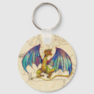 Medieval Wyvern Sleutelhanger