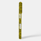 Medieval Yellow Black Lilies Romanesque Pattern Case-Mate iPhone Case (Achterkant / Rechts)