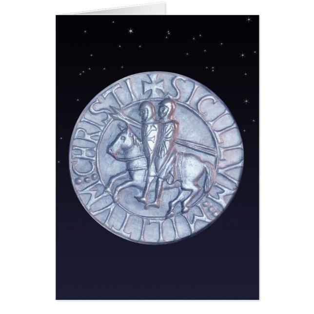 Medieval zegel van de Templar van de Knachten (Voorkant)